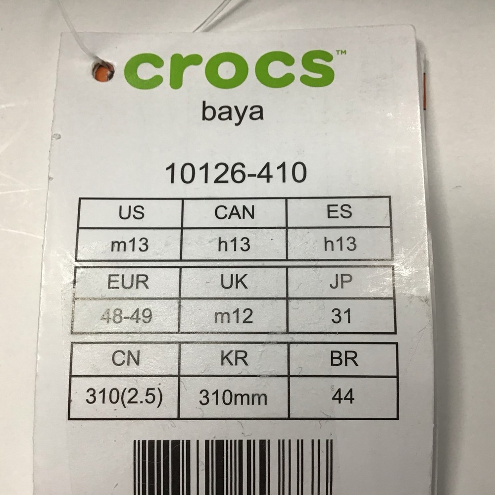 Crocs Baya Clogs Navy Blue Sizes M9/W11, M13 - Picture 9 of 9